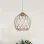 New Balle Double Wrap White - Silver Ball Chandelier
