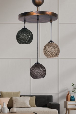 Crayon 3 Piece Chandelier Colored