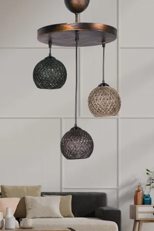 Crayon 3 Piece Chandelier Colored