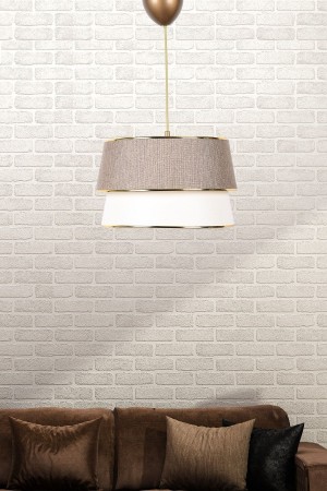 Genial Single Pendant Wicker Cream