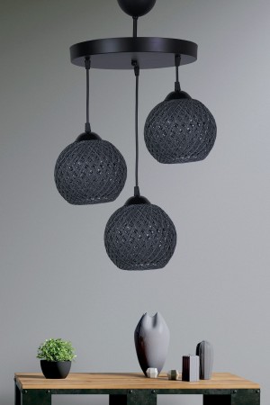 Crayon 3-piece Chandelier Gray