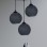 Crayon 3-piece Chandelier Gray