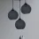 Crayon 3-piece Chandelier Gray
