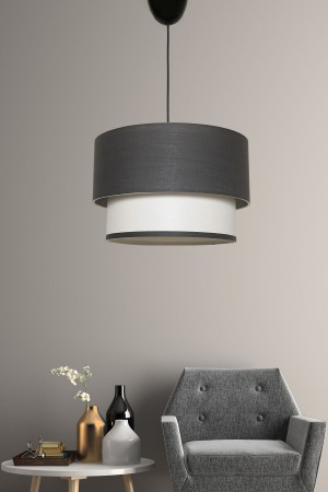 Tubol Single Pendant Anthracite White