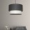Tubol Single Pendant Anthracite White
