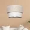Corbeu Single Pendant Chandelier Cream - White