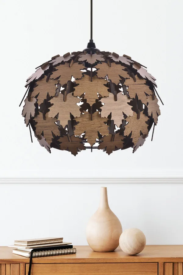 Scandinavian Style Round Plane Leaf Chandelier