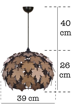 Scandinavian Style Round Plane Leaf Chandelier