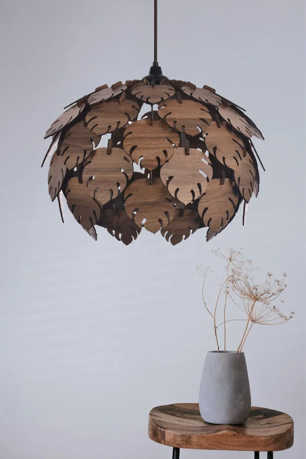 Scandinavian Style Round Leaf Chandelier