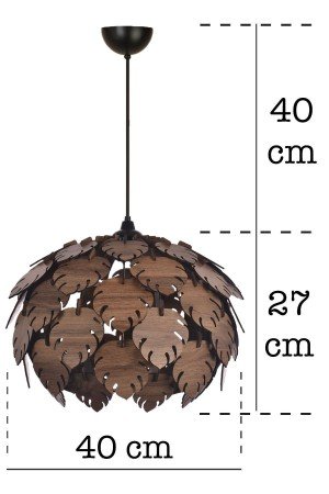 Scandinavian Style Round Leaf Chandelier